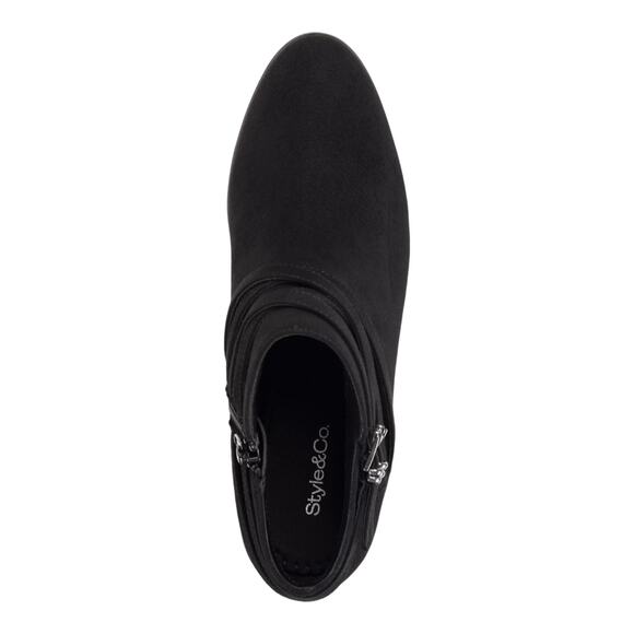 Style & Co Women's Willoww Ankle Booties Black Size 8 1/2 W - Picture 5 of 6